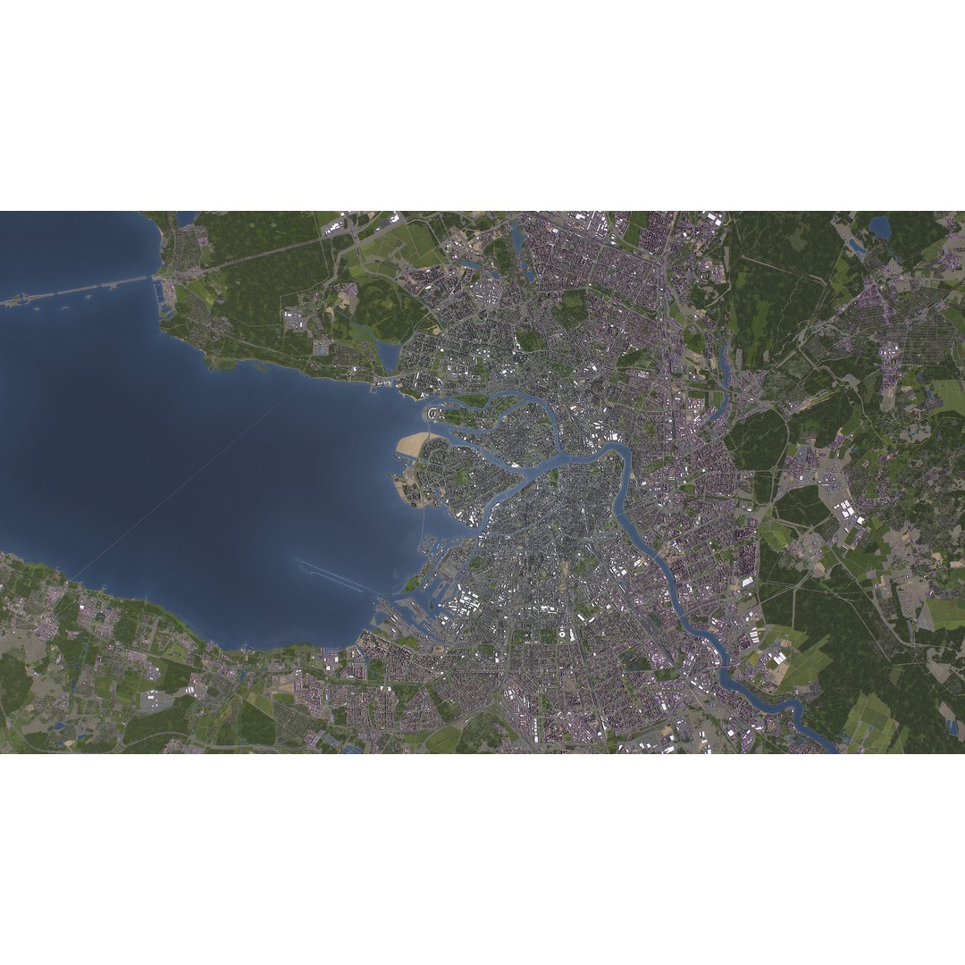 St Petersburg 3D Model – Low Poly Cityscape Asset, FBX, OBJ