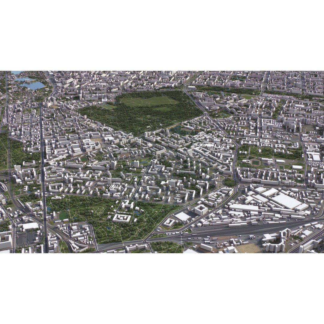 St Petersburg 3D Model – Low Poly Cityscape Asset, FBX, OBJ - View 11