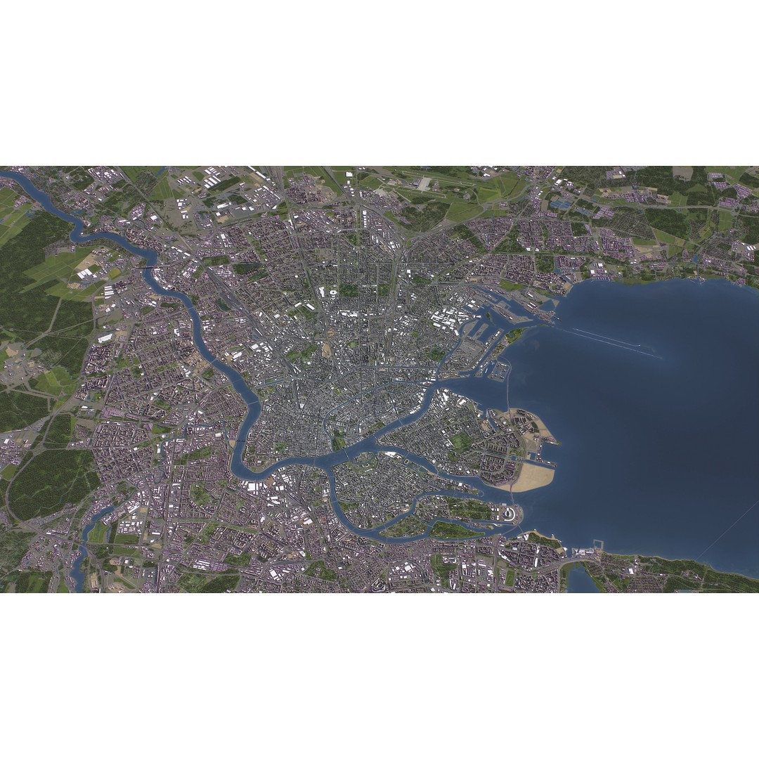 St Petersburg 3D Model – Low Poly Cityscape Asset, FBX, OBJ - View 19