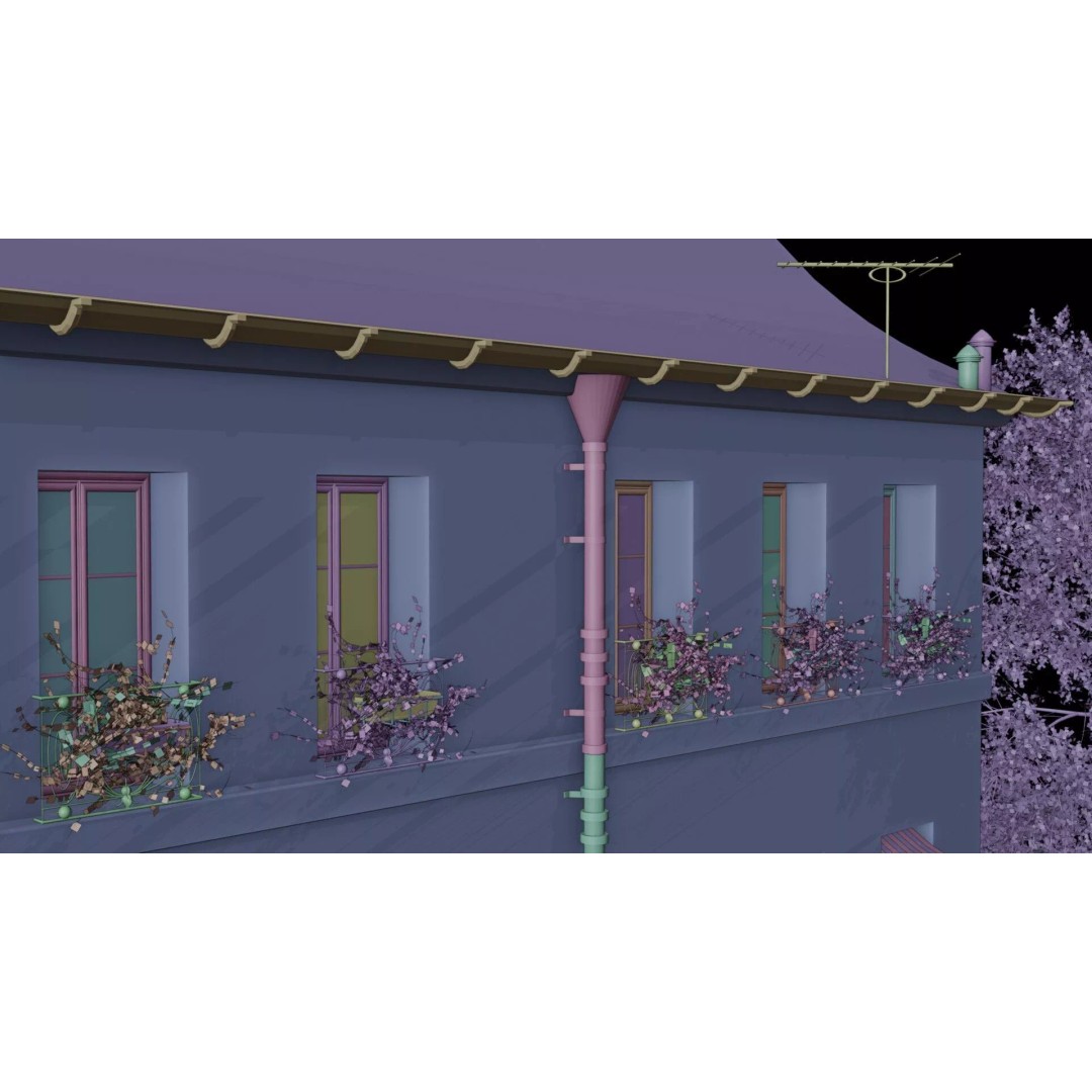 Le Consulat Paris Restaurant 3D Model – Realistic Street Scene, FBX, PBR - View 18