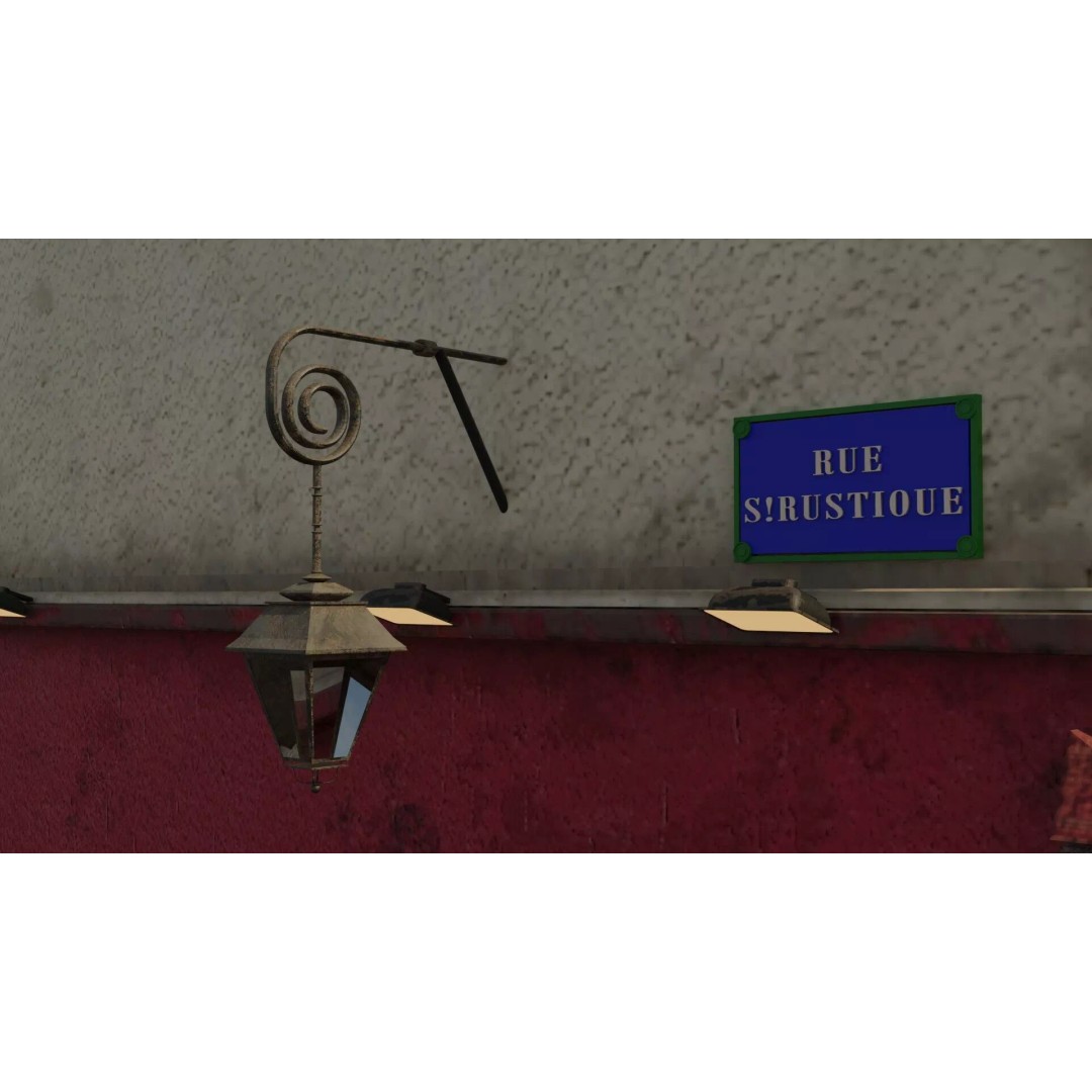 Le Consulat Paris Restaurant 3D Model – Realistic Street Scene, FBX, PBR - View 51