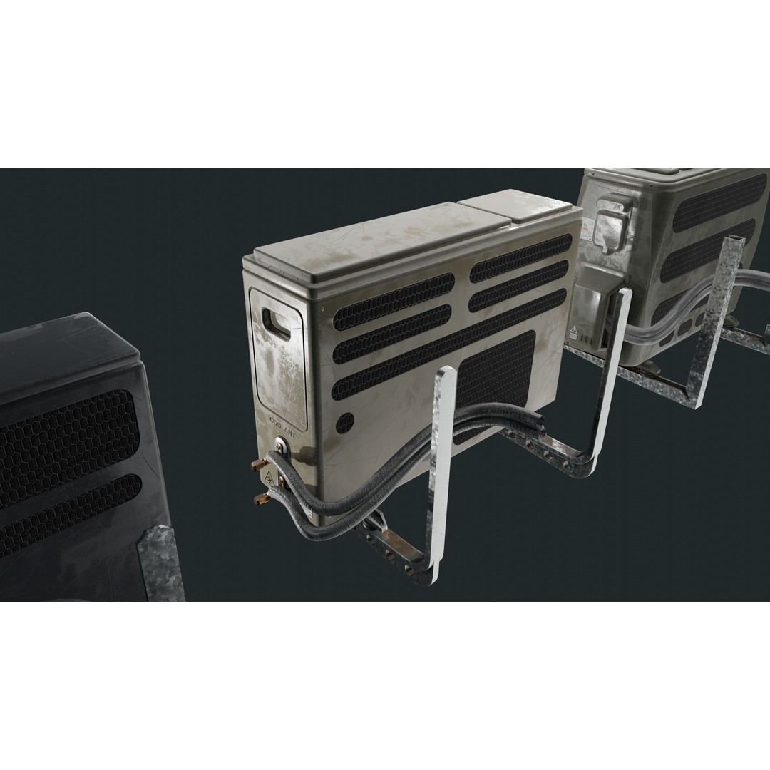 Air Conditioner 3D Model – Low Poly PBR Asset, FBX, Blender - View 18