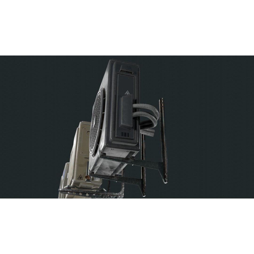 Air Conditioner 3D Model – Low Poly PBR Asset, FBX, Blender - View 22