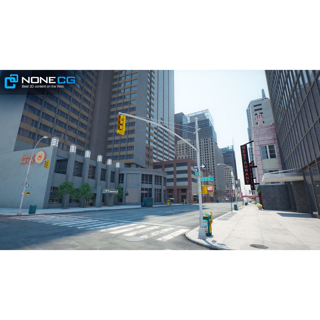New York Broadway 3D Model – Realistic Cityscape with PBR Textures - View 16