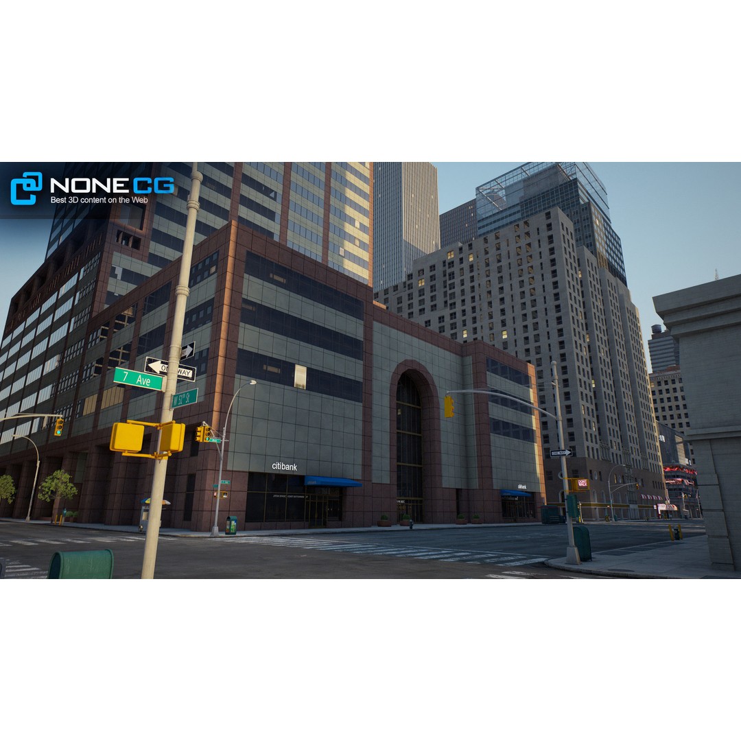 New York Broadway 3D Model – Realistic Cityscape with PBR Textures - View 20