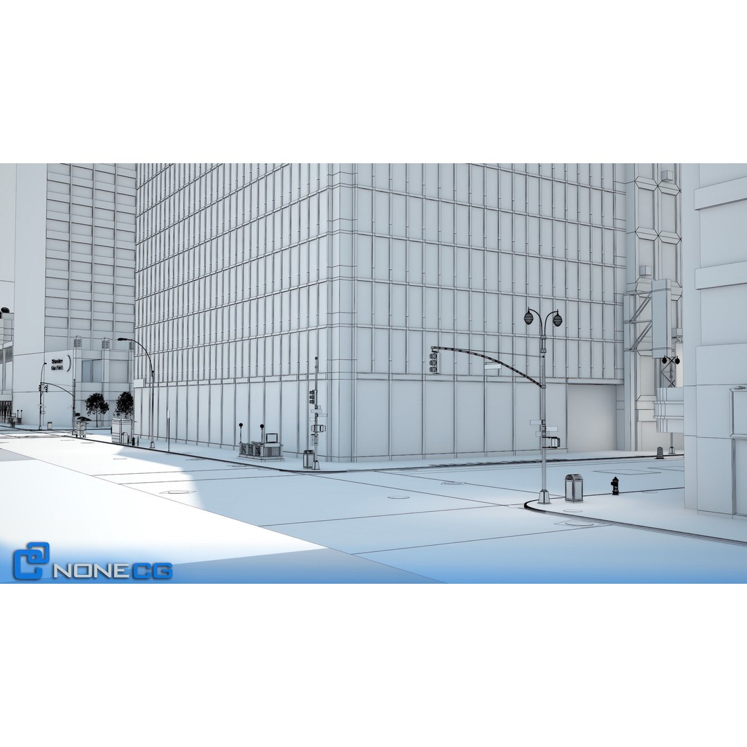 New York Broadway 3D Model – Realistic Cityscape with PBR Textures - View 24