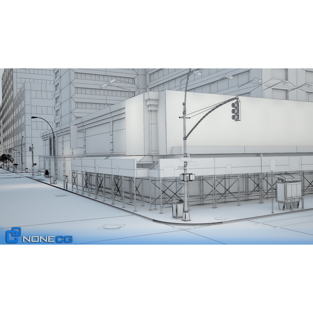 New York Broadway 3D Model – Realistic Cityscape with PBR Textures - View 26