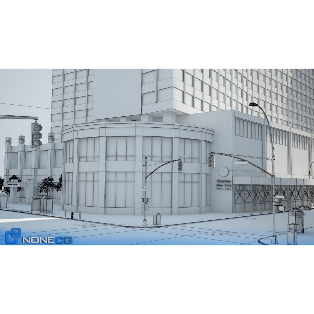 New York Broadway 3D Model – Realistic Cityscape with PBR Textures - View 27
