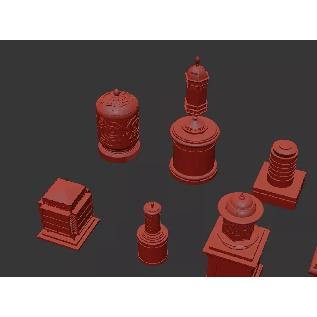 Classic European Outdoor Street Light Lantern 3D Model – Vintage Lighting Fixtures, FBX - View 11