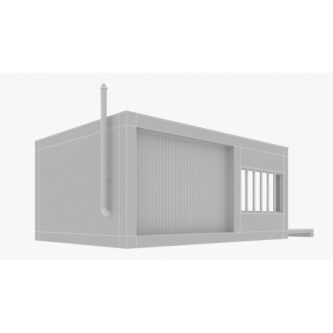 Mini House 3D Model – Low Poly Exterior Design, FBX - View 11