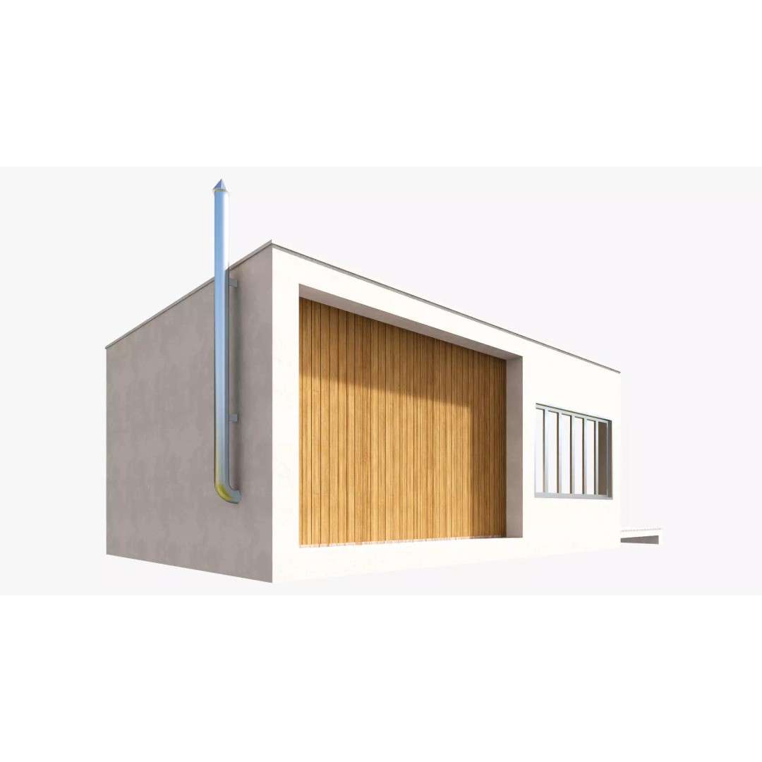Mini House 3D Model – Low Poly Exterior Design, FBX - View 7