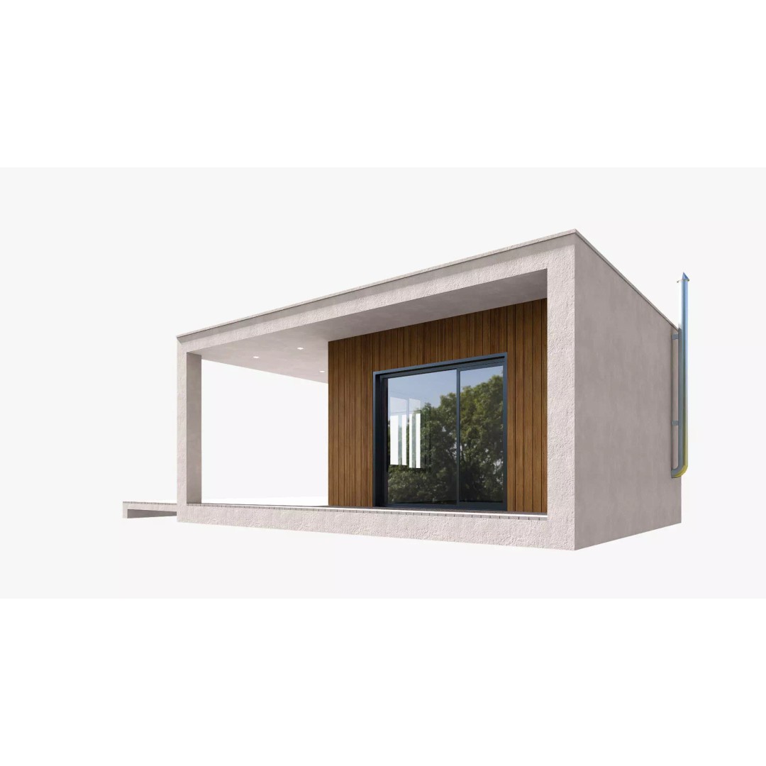 Mini House 3D Model – Low Poly Exterior Design, FBX - View 8