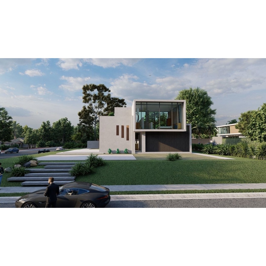 Modern Villa 3D Model – Luxurious Architectural Design, FBX, OBJ