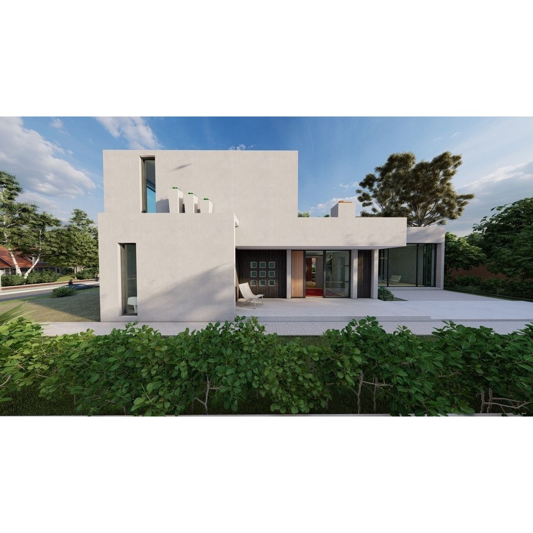 Modern Villa 3D Model – Luxurious Architectural Design, FBX, OBJ - View 11