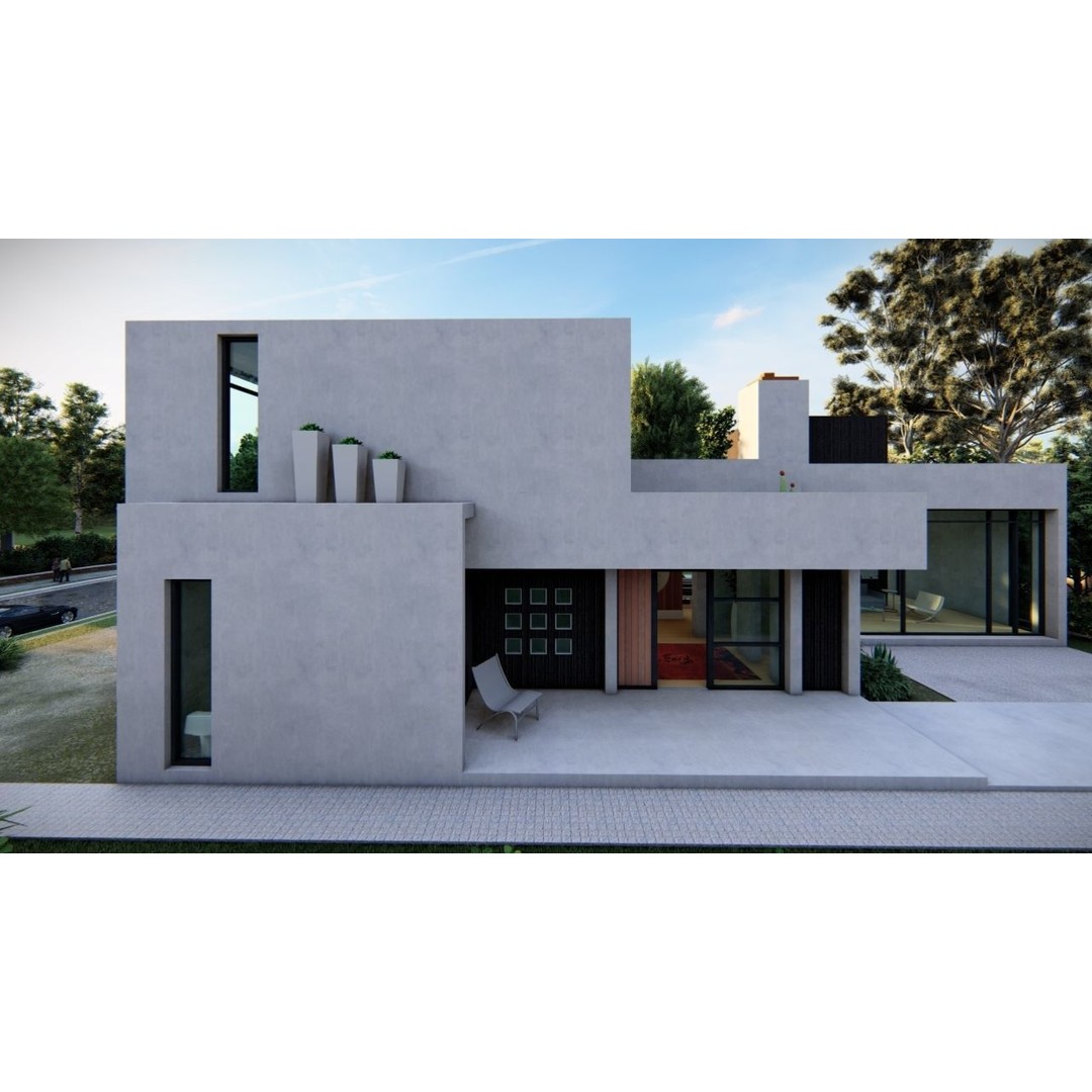 Modern Villa 3D Model – Luxurious Architectural Design, FBX, OBJ - View 13
