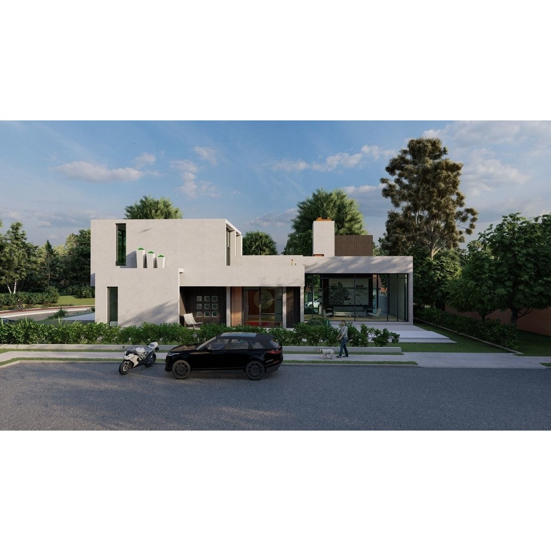 Modern Villa 3D Model – Luxurious Architectural Design, FBX, OBJ - View 14