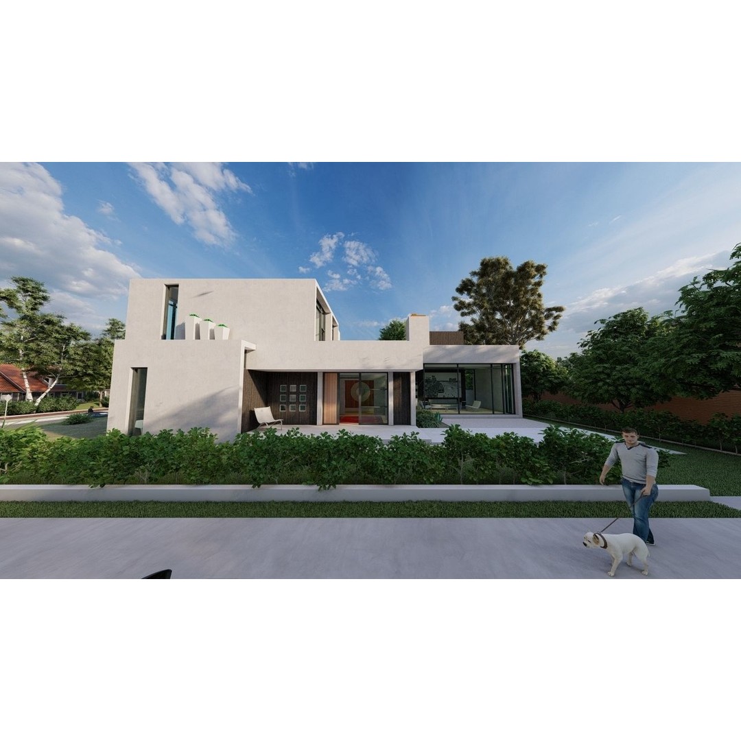 Modern Villa 3D Model – Luxurious Architectural Design, FBX, OBJ - View 19