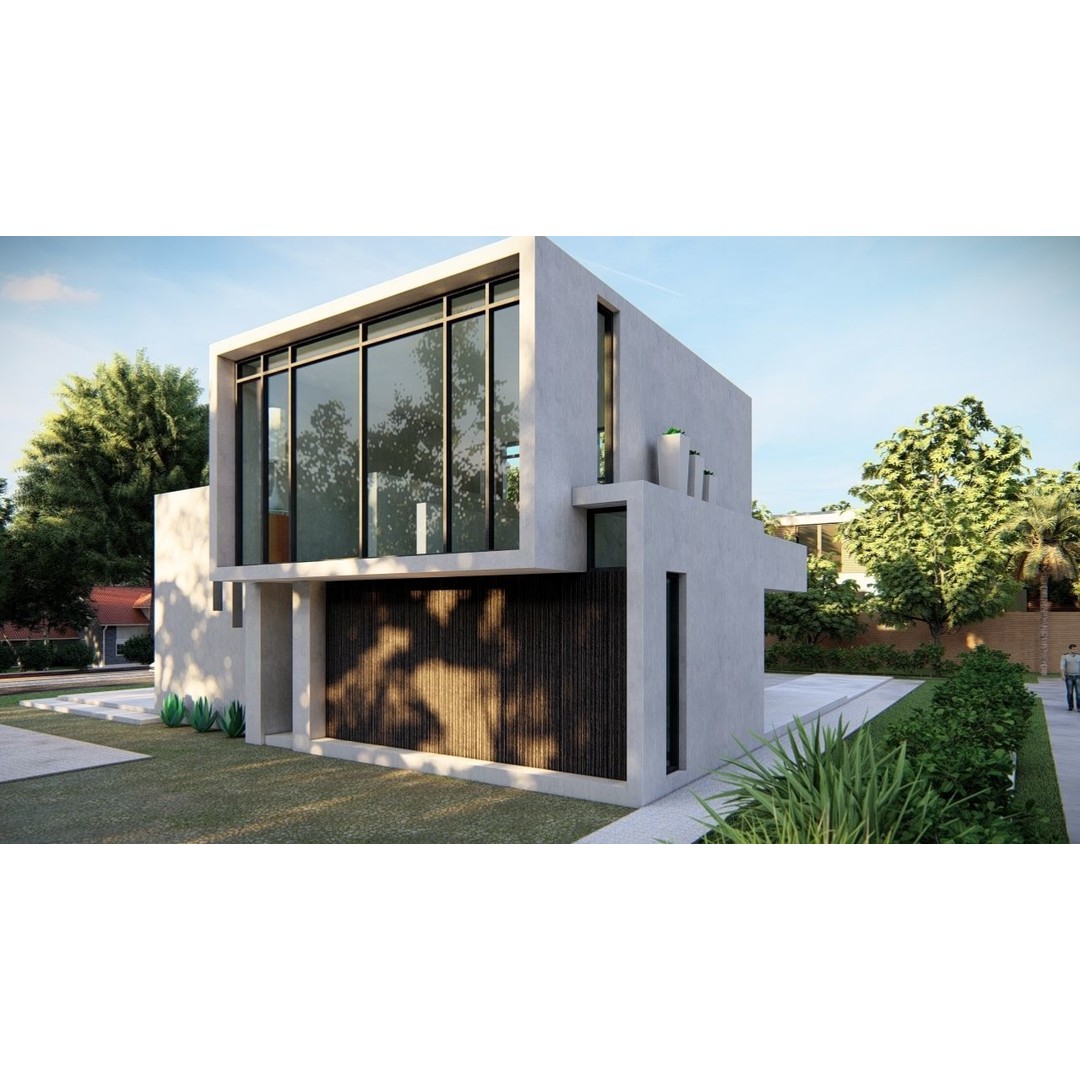 Modern Villa 3D Model – Luxurious Architectural Design, FBX, OBJ - View 5