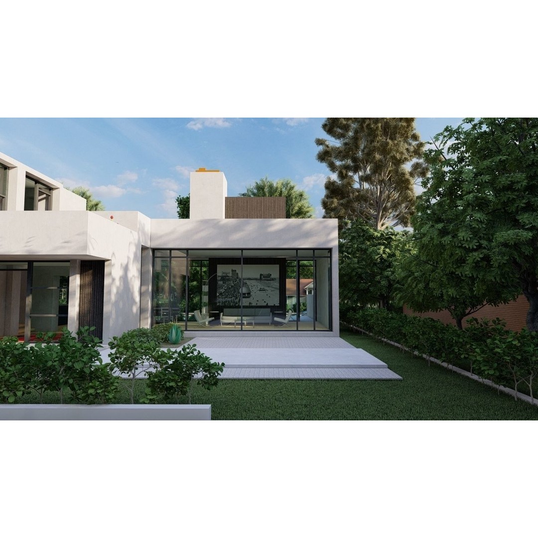 Modern Villa 3D Model – Luxurious Architectural Design, FBX, OBJ - View 9