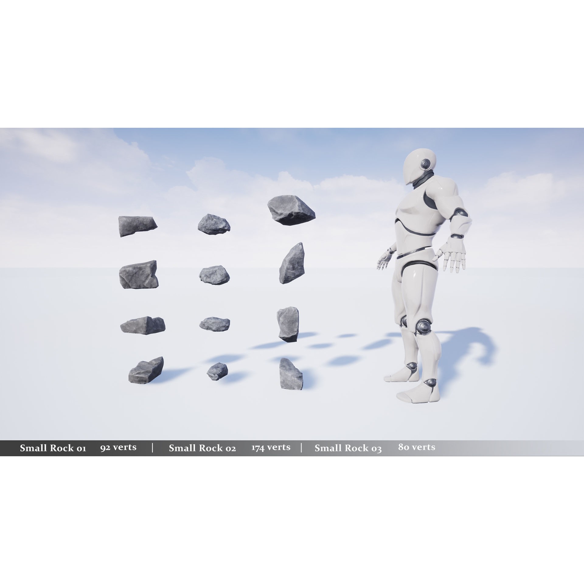 Modular Realistic Cliffs and Rocks - Low-Poly Game-Ready 3D Model - View 17