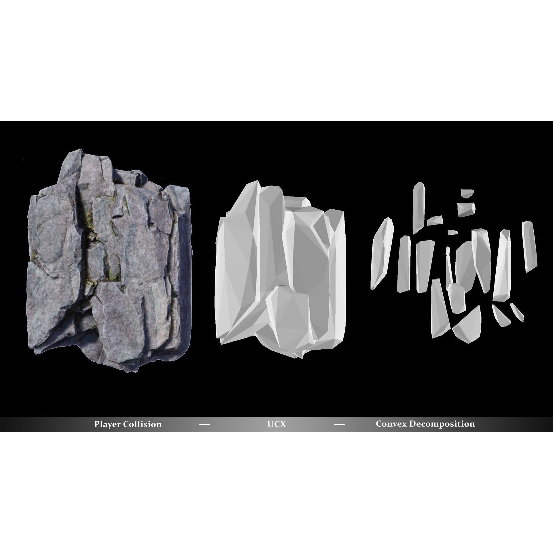 Modular Realistic Cliffs and Rocks - Low-Poly Game-Ready 3D Model - View 22