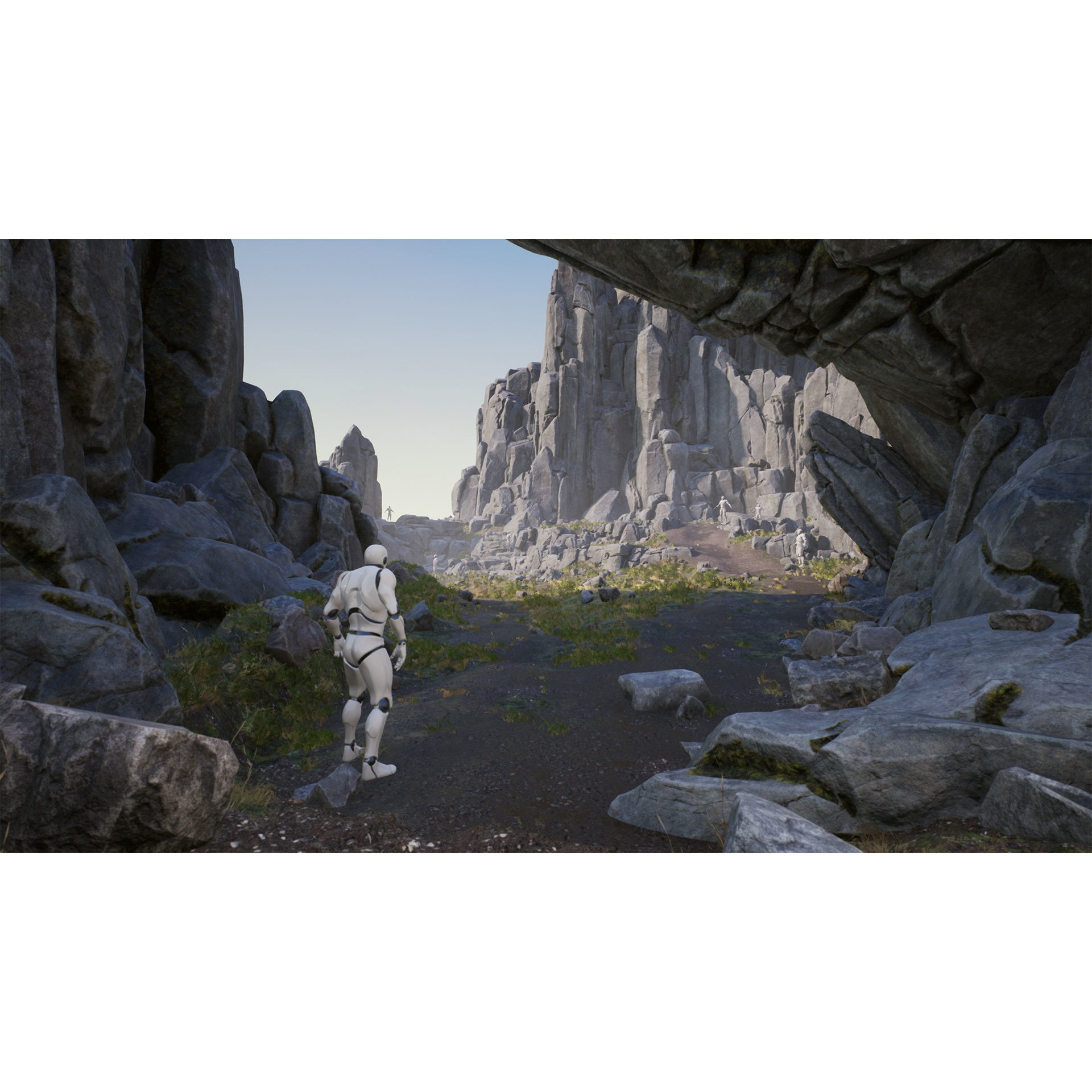 Modular Realistic Cliffs and Rocks - Low-Poly Game-Ready 3D Model - View 3