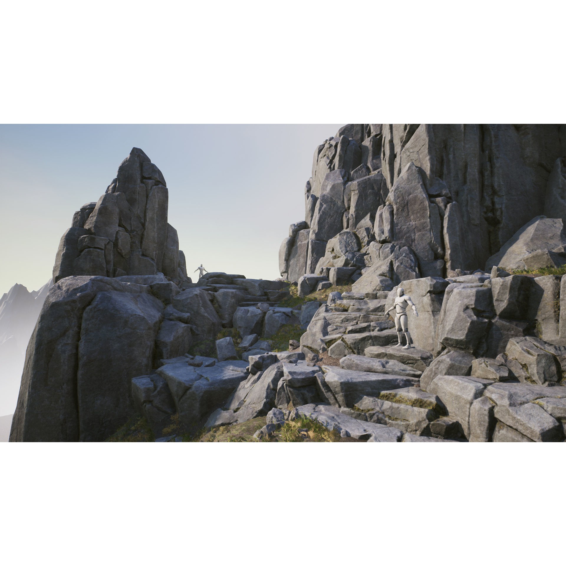 Modular Realistic Cliffs and Rocks - Low-Poly Game-Ready 3D Model - View 5