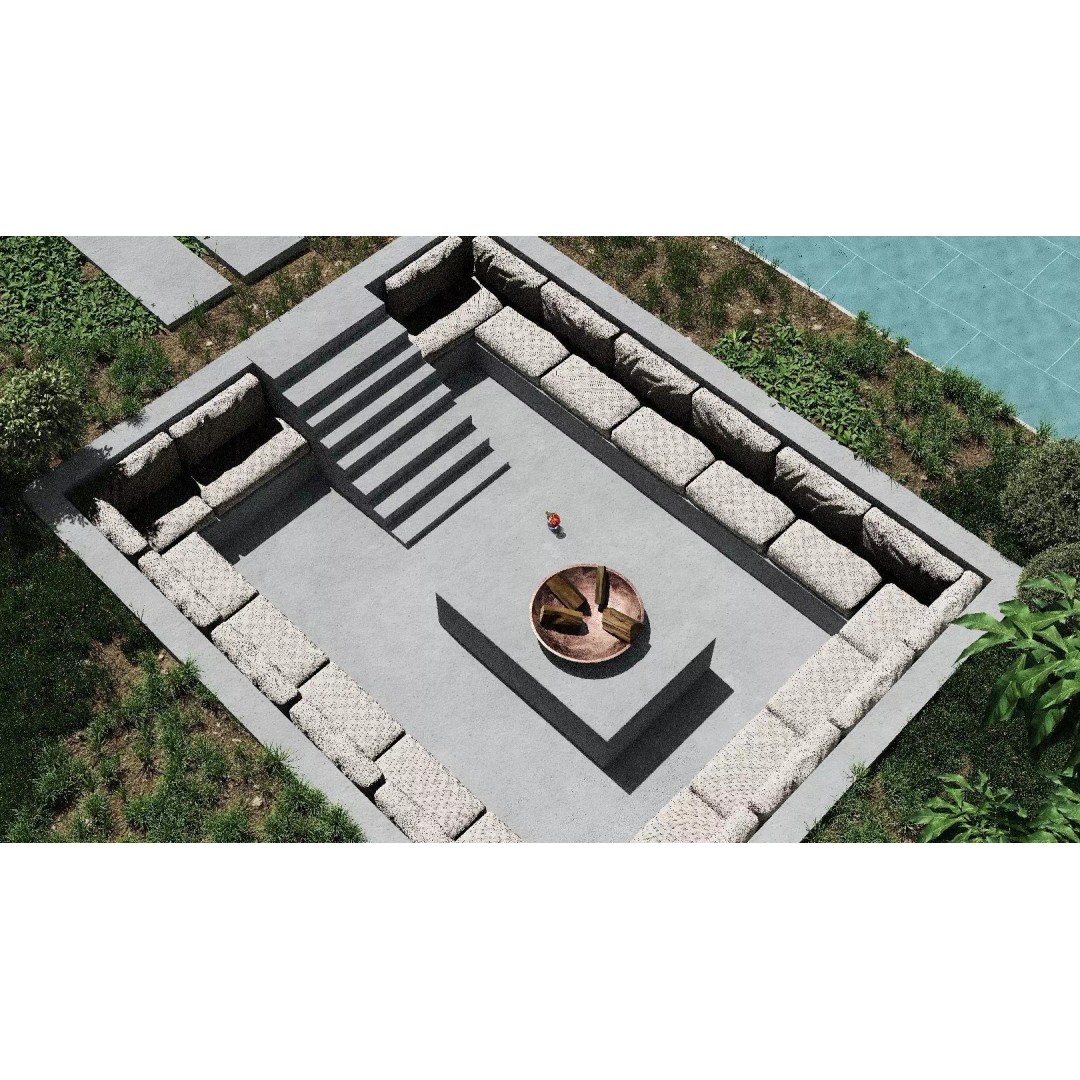 Luxury Villa 3D Model – Modern Exterior with Pool and Landscape