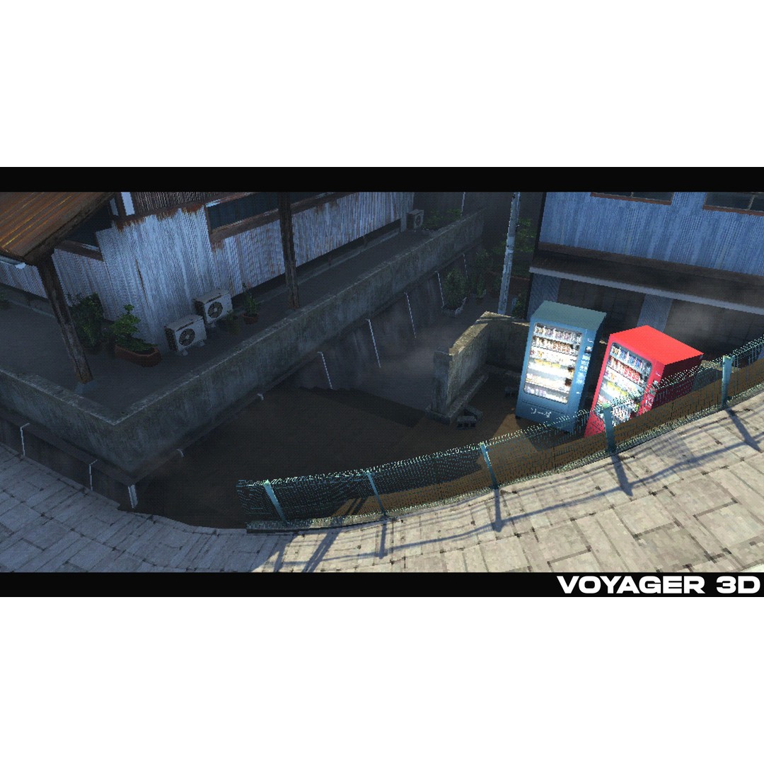 Japanese Rural Town 3D Model – Retro Low-Poly Game Asset, FBX - View 18