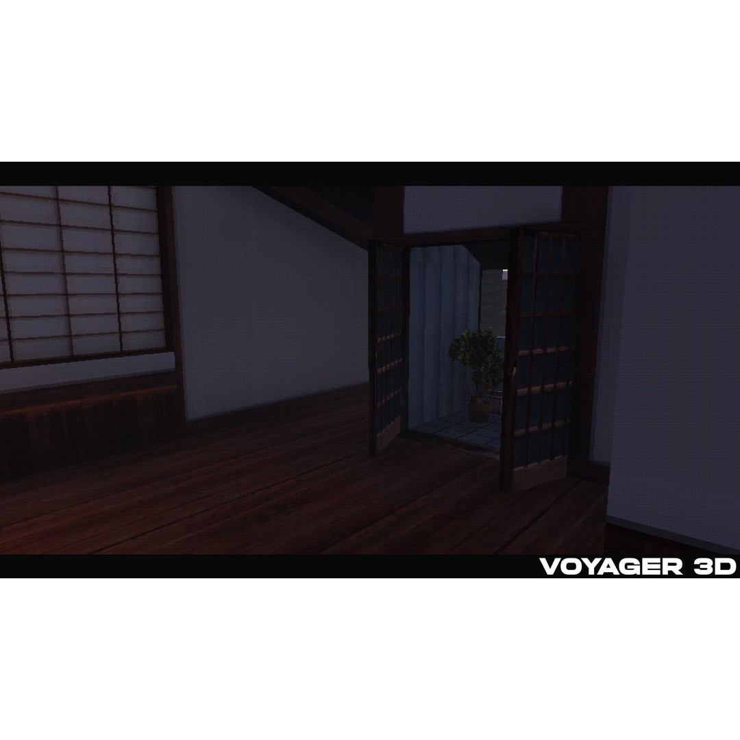 Japanese Rural Town 3D Model – Retro Low-Poly Game Asset, FBX - View 32