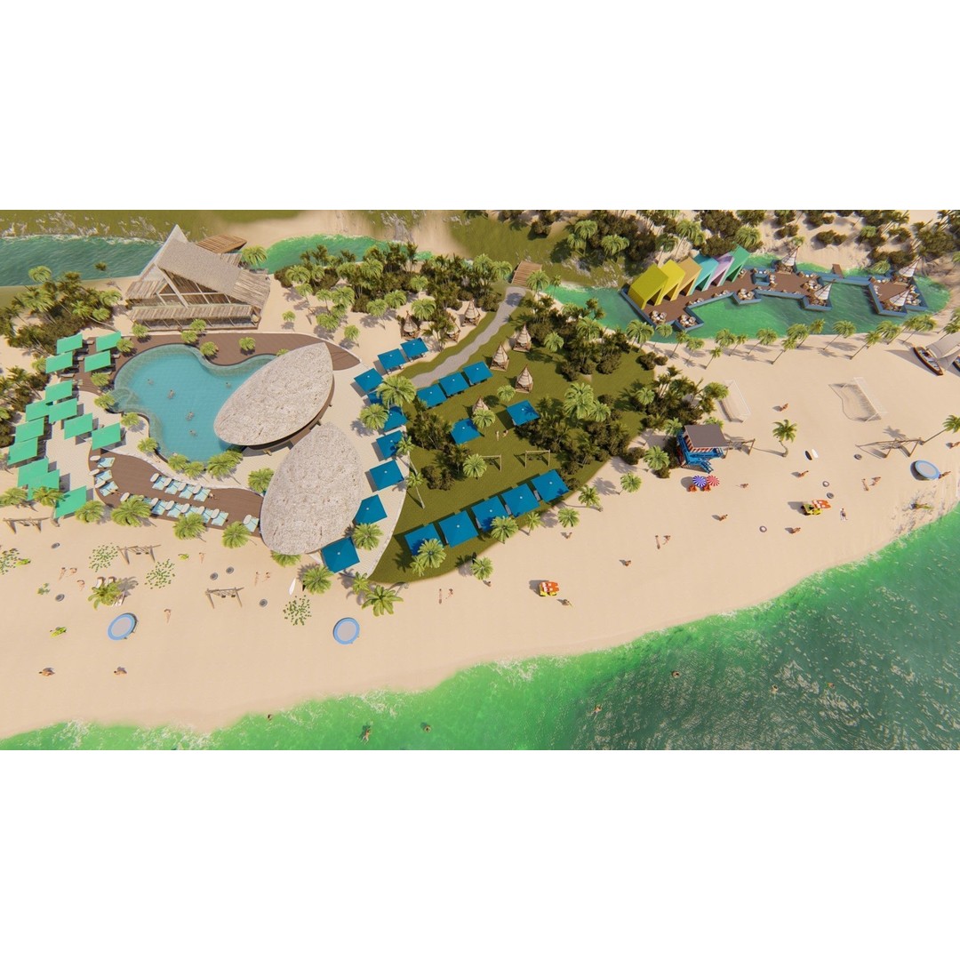 Luxury Resort 3D Model – Detailed Exterior Design, FBX & OBJ - View 14