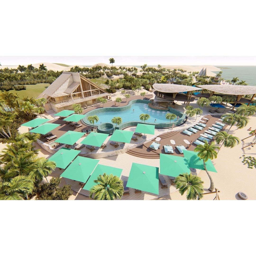 Luxury Resort 3D Model – Detailed Exterior Design, FBX & OBJ - View 18