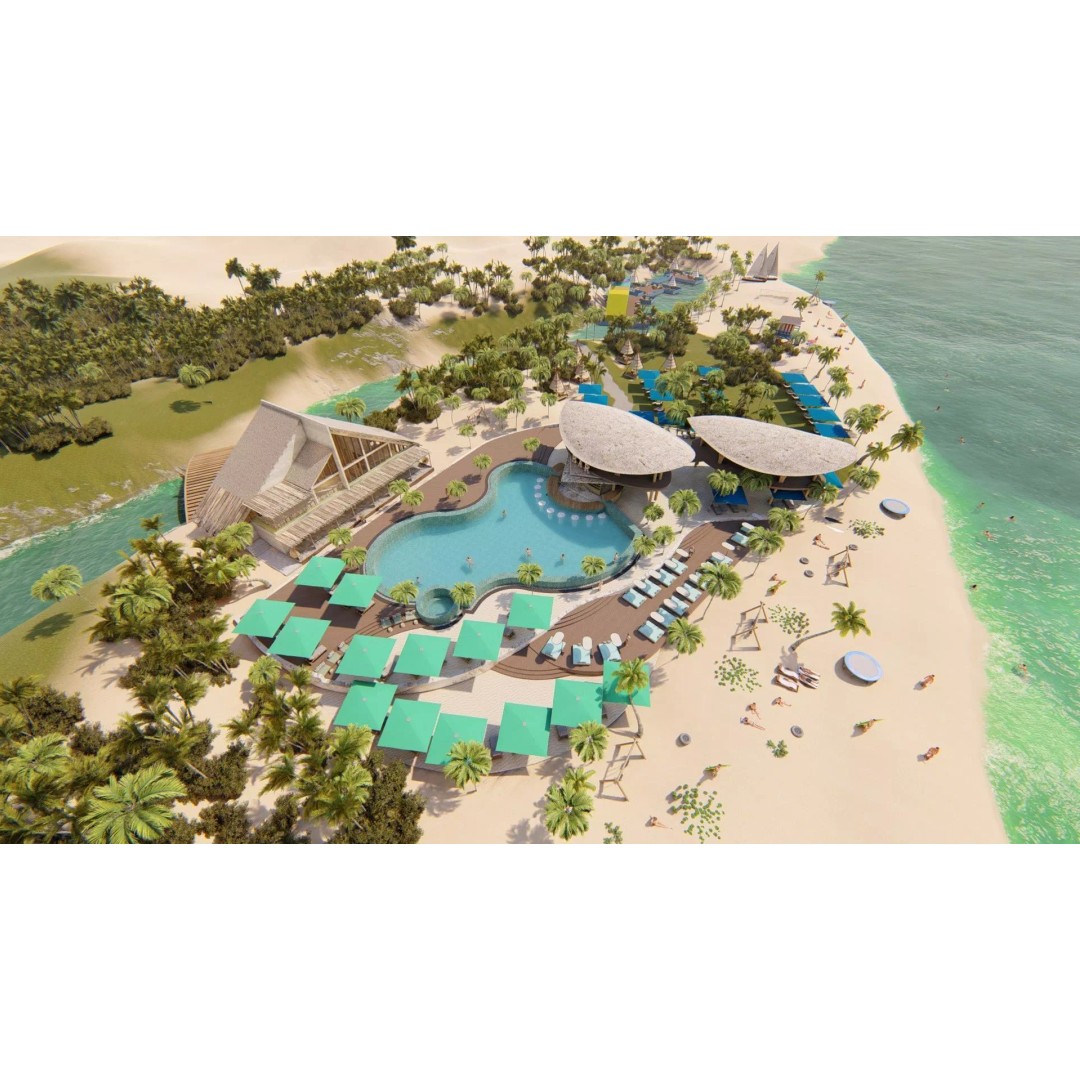 Luxury Resort 3D Model – Detailed Exterior Design, FBX & OBJ - View 2