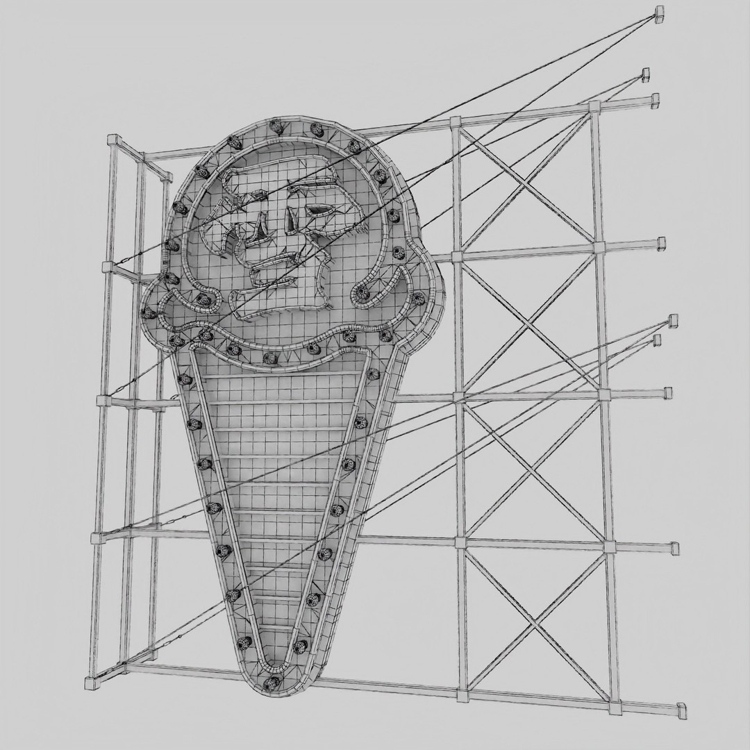 Hong Kong Neon Signboard 3D Model – PBR Textures, Blender, FBX - View 63