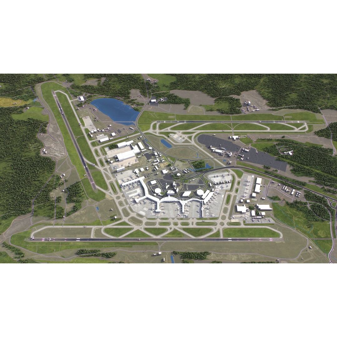 Stockholm 3D Model – Low Poly Cityscape with Realistic Terrain, FBX - View 17