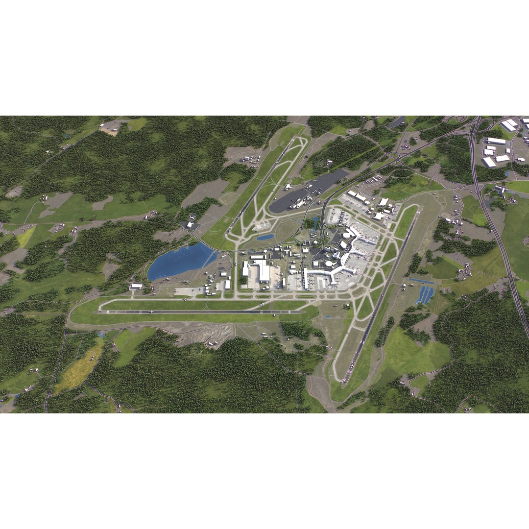 Stockholm 3D Model – Low Poly Cityscape with Realistic Terrain, FBX - View 18