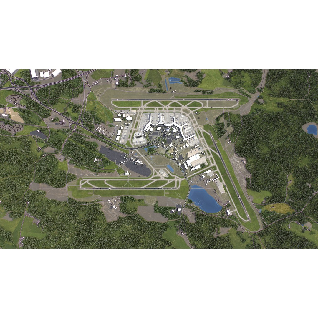 Stockholm 3D Model – Low Poly Cityscape with Realistic Terrain, FBX - View 25