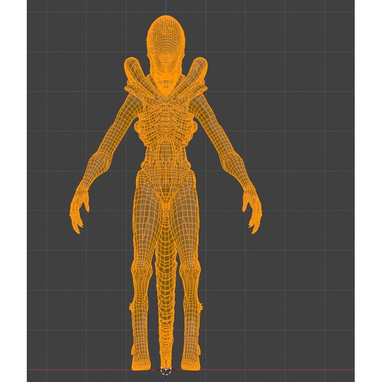 The Alien Collection - Low-Poly Game-Ready 3D Model - View 13