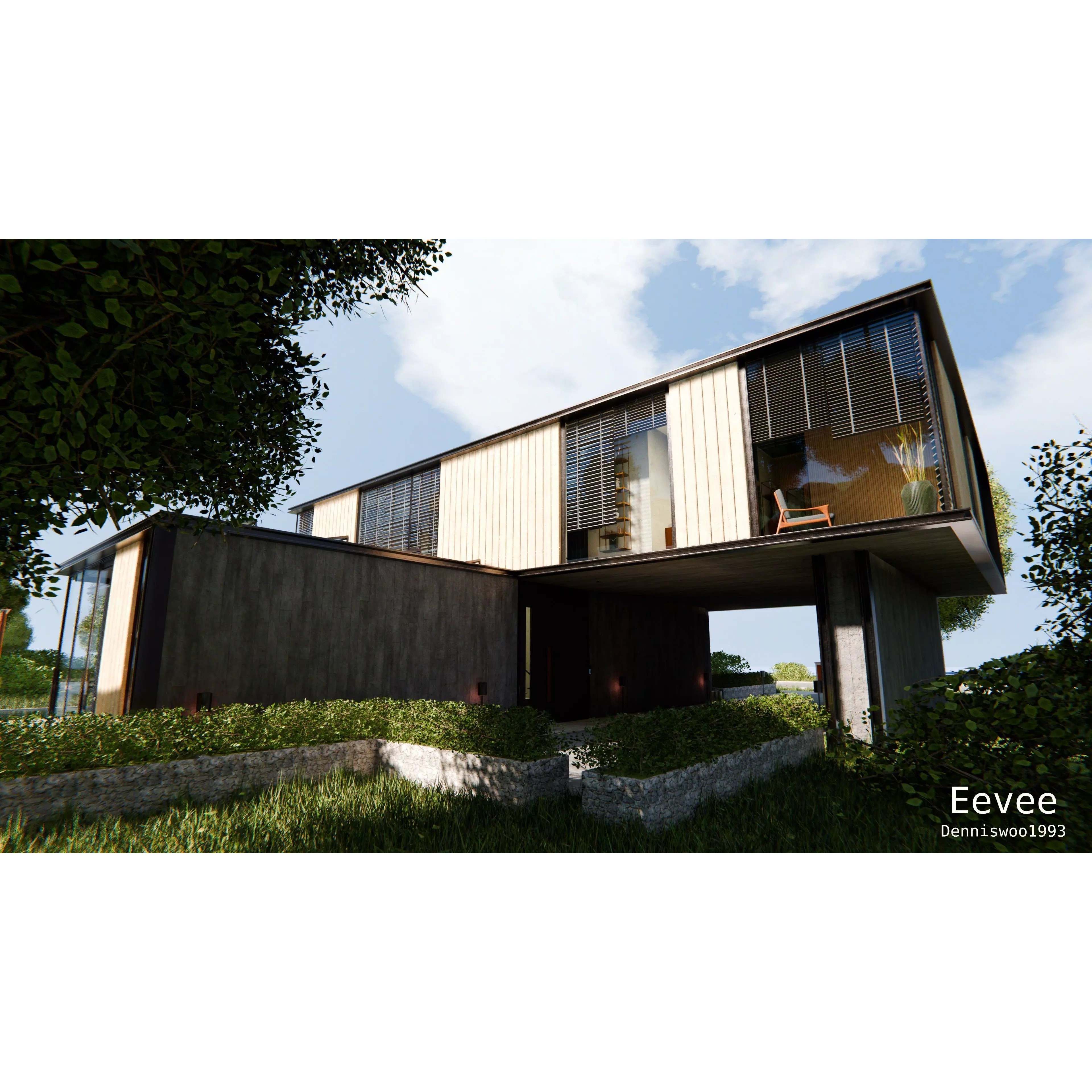 2026 Modern Modular House - Game-Ready 3D Model - View 17