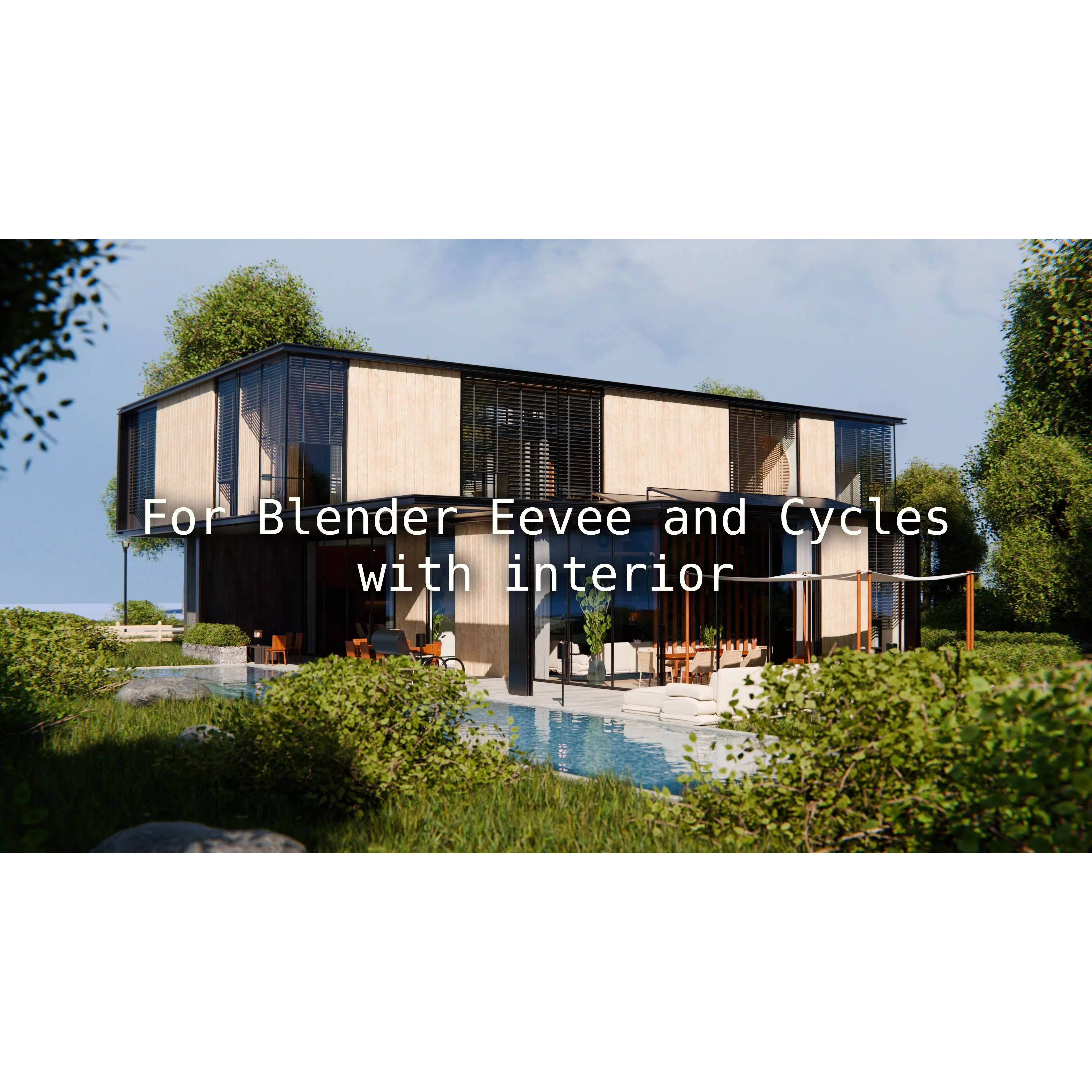 2026 Modern Modular House - Game-Ready 3D Model - View 2