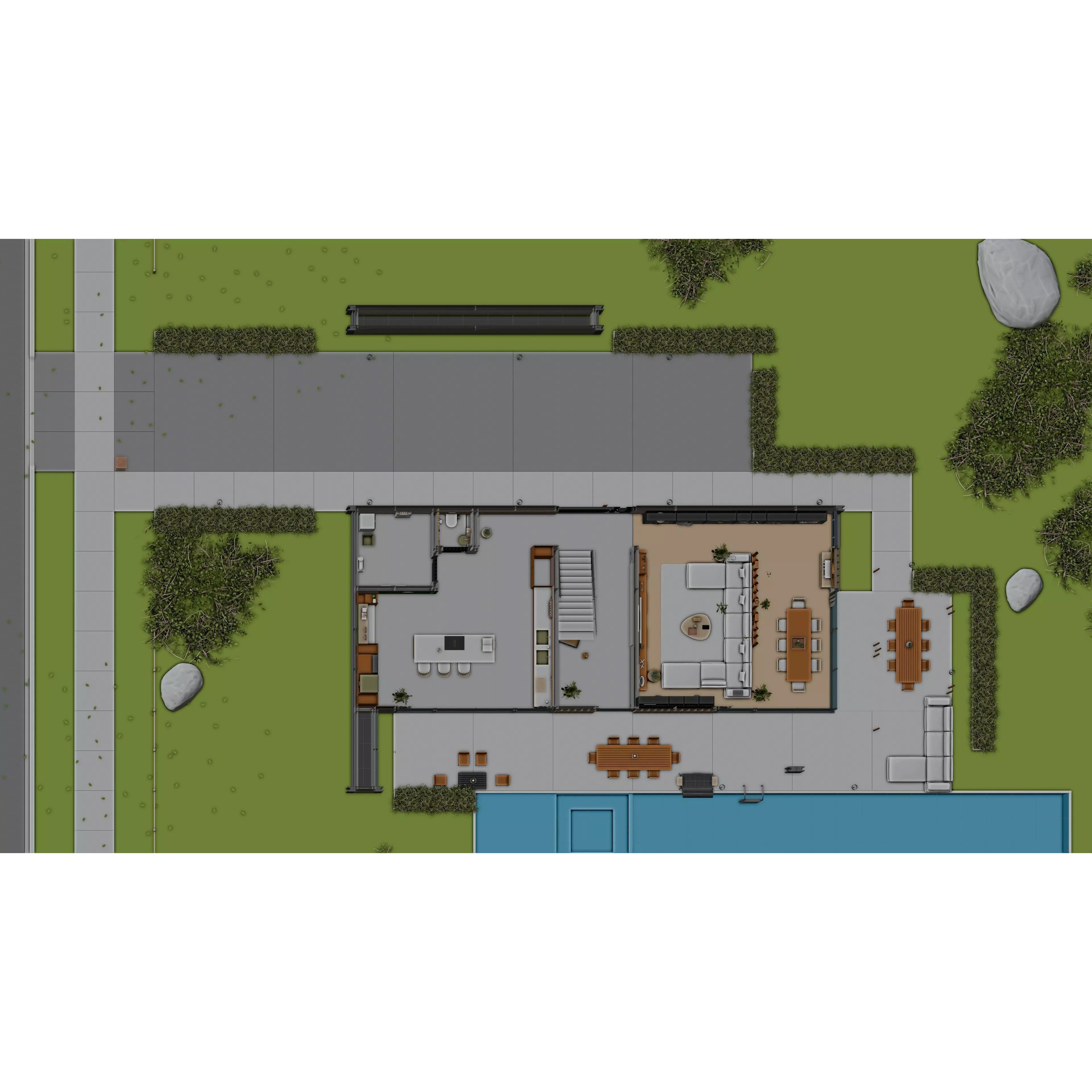 2026 Modern Modular House - Game-Ready 3D Model - View 30