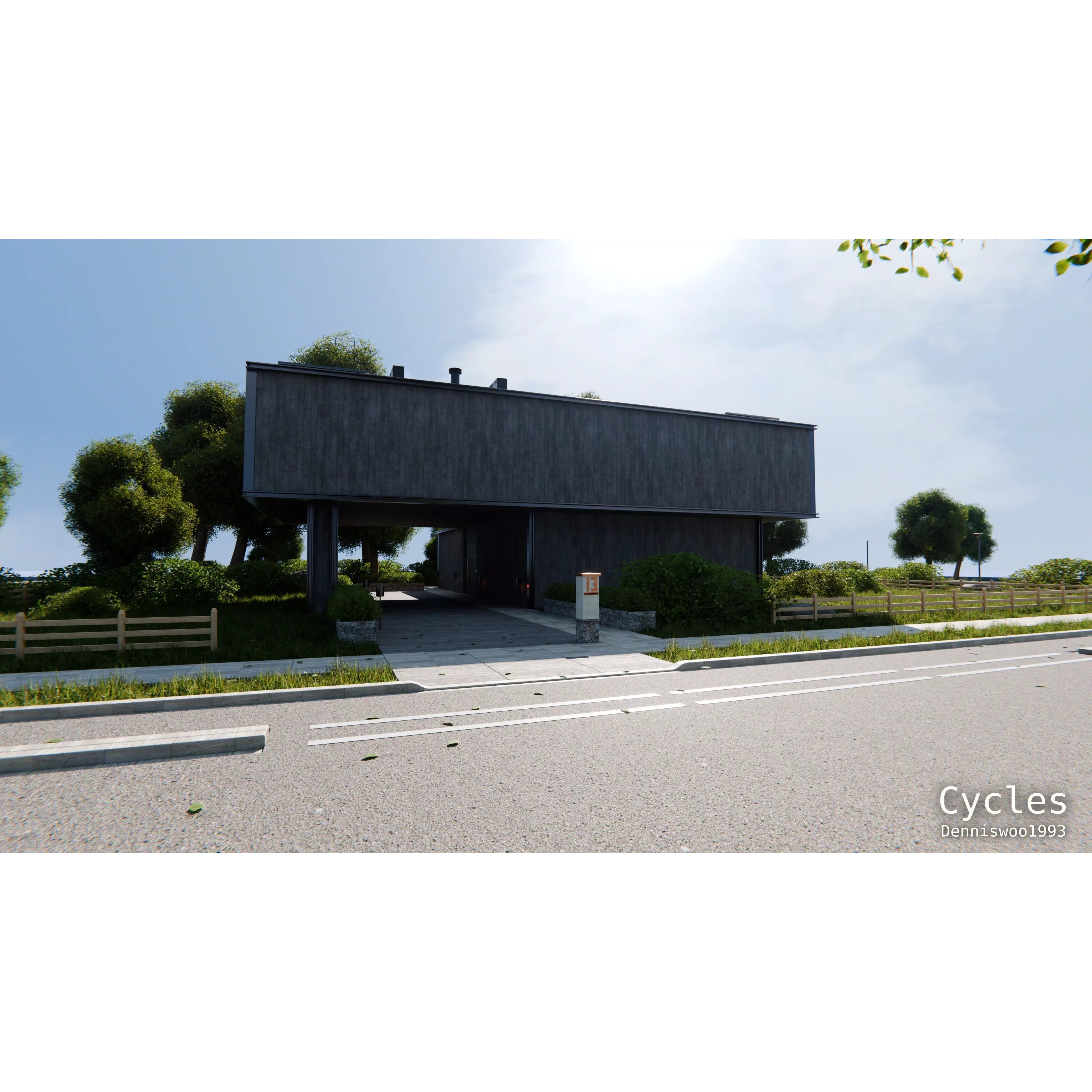 2026 Modern Modular House - Game-Ready 3D Model - View 9