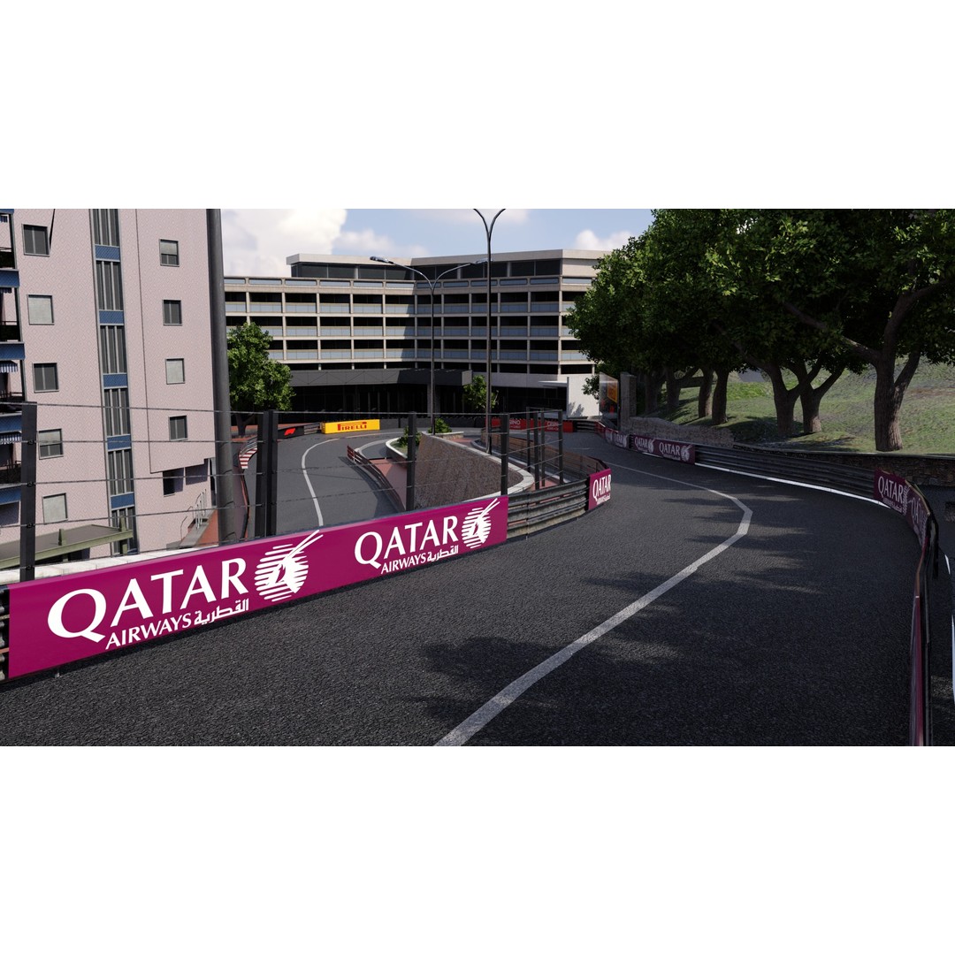 Monaco Formula 1 Track 3D Model – Low Poly Game Asset, FBX, PBR - View 12