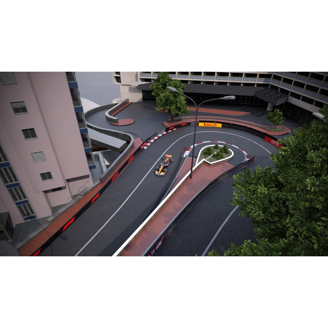 Monaco Formula 1 Track 3D Model – Low Poly Game Asset, FBX, PBR - View 14