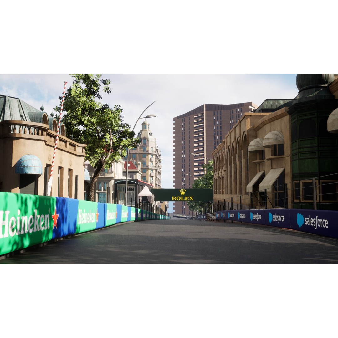 Monaco Formula 1 Track 3D Model – Low Poly Game Asset, FBX, PBR - View 17