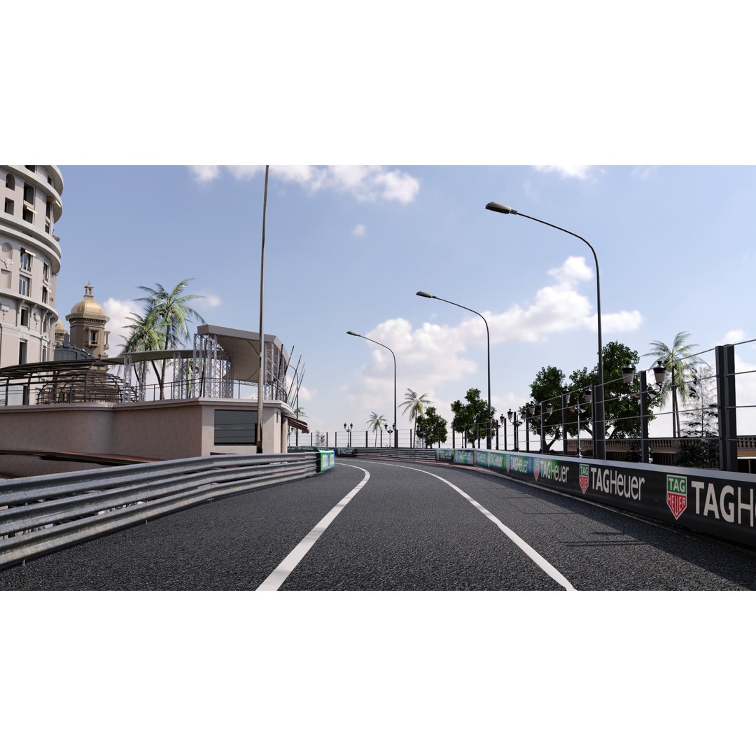 Monaco Formula 1 Track 3D Model – Low Poly Game Asset, FBX, PBR - View 23