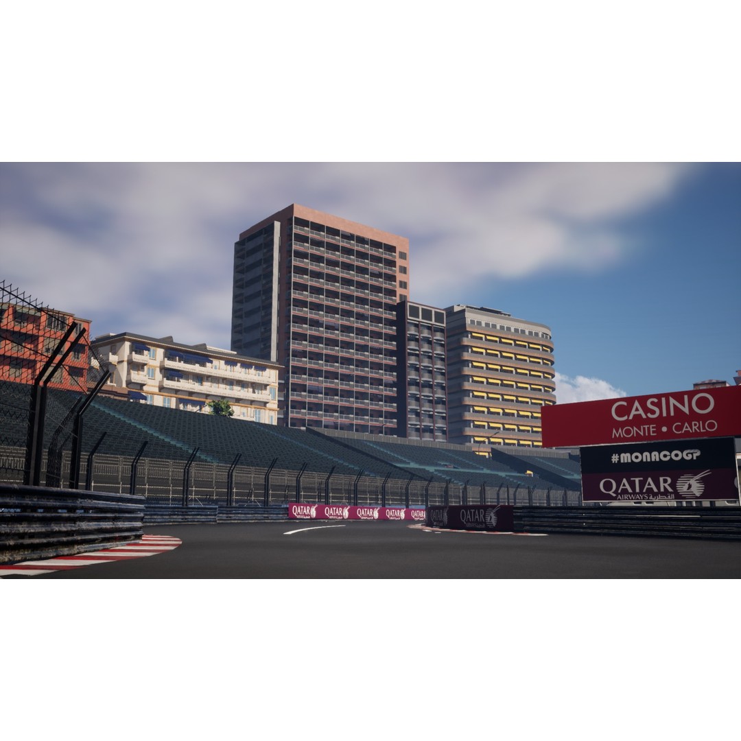 Monaco Formula 1 Track 3D Model – Low Poly Game Asset, FBX, PBR - View 25