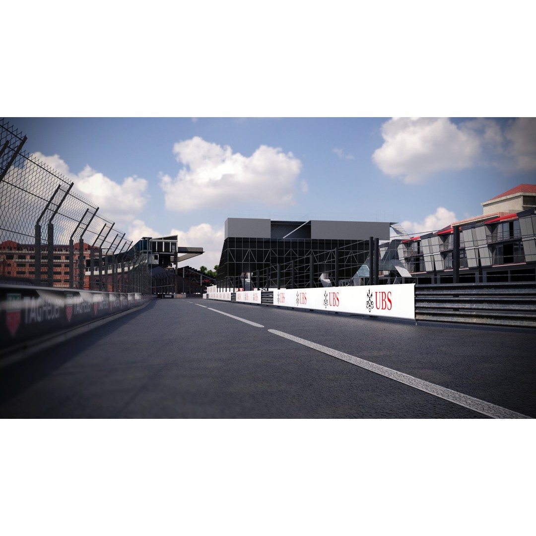 Monaco Formula 1 Track 3D Model – Low Poly Game Asset, FBX, PBR - View 29