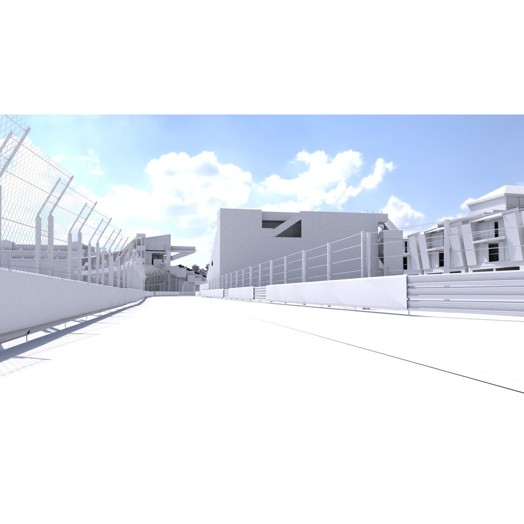 Monaco Formula 1 Track 3D Model – Low Poly Game Asset, FBX, PBR - View 30
