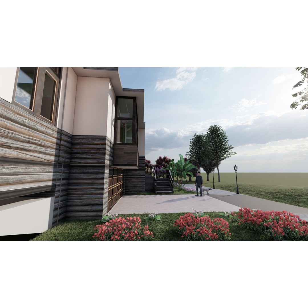 Beautiful Nature House 3D Model – Detailed Architectural Design, SketchUp & Lumion - View 10